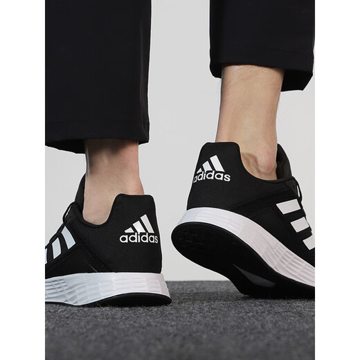 Adidas men's shoes summer new mesh sneakers men's lightweight couple black samurai wear-resistant women's shoes running shoes JQ9716 36