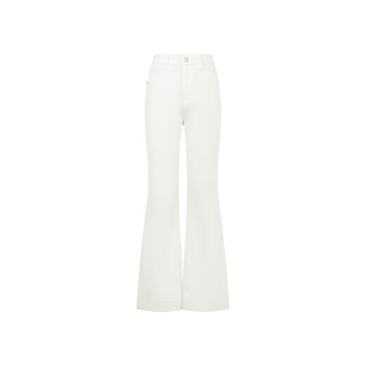 Meiyang (Meiyang) Сливные джинсы четырехсторонний флис против Lycra Band Slare Pants [Big 50] White (обычная версия) m