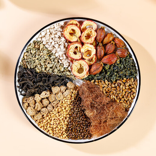 Beijing Tongrentang Qingqianliu, corn silk, mulberry leaves, kudzu root, three crimson, non-high, apocynum, sugar, uric acid, blood pressure, health-preserving tea, basic pack, suitable for severe symptoms, 120 packs*10g