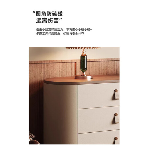 Shijiwu Dressing Table Retro Style Light Luxury French Bedside Cabinet Bedroom Modern Simple High-End Solid Wood Master Bedroom Dressing Table 120*45*75cm Dressing Table Six Drawers Cabinet + Mirror + Stool