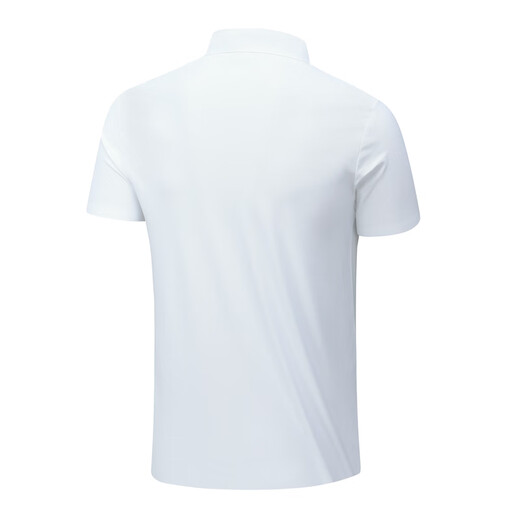 Kaileshi Mint Herren Kurzarm Polo-Hemd Sommer Feuchtigkeitsspendende schnelle Trockeneis Seide Dünne Freizeit-Sport-T-Shirt 12358 Pearl White XL (170-175 cm/135-150jin [Jin gleich 0,5 kg]))