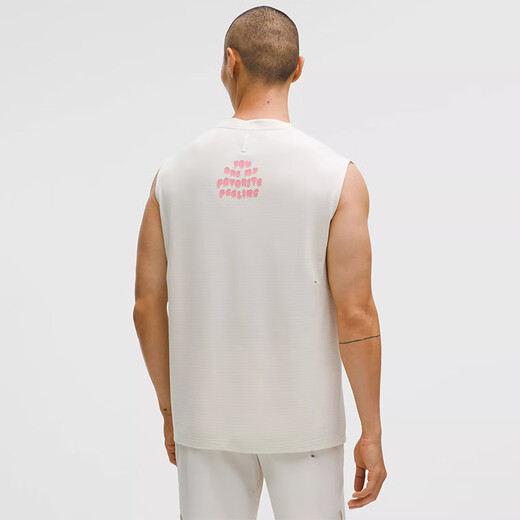 Lululemon丨Graphic Men's Graphic Loose Cut Pique Vest LM1398S Light Ivory M