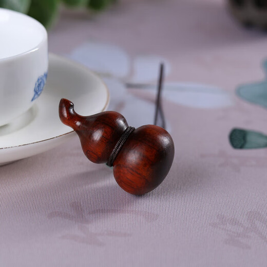 Rosewood gourd mobile phone chain wood carving solid wood diy toy bag pendant Chinese style Fulu portable toy pendant rosewood gourd pendant (gift box)