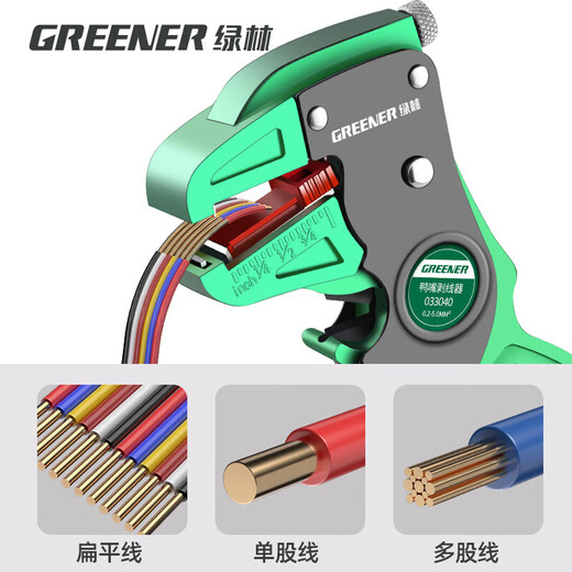 GREENER wire stripping pliers, special tools for electricians, household multi-functional duckbill type wire stripping pliers, hawkbill wire stripping pliers, electric pen
