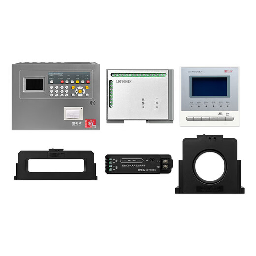 Lida Electric Fire DQ108 Monitoring Host LDT9006EN Detector ZCT80 Residual Current Transformer LD-DQ108-128C