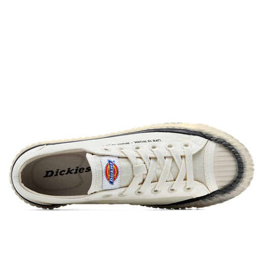 Dickies印花 耐磨 低帮 帆布鞋 男女同款 米色 39