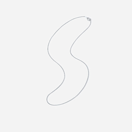 Saturday Fu PT950 platinum necklace for women platinum round snake bone chain plain chain birthday gift B0521065 about 5.89g 45cm