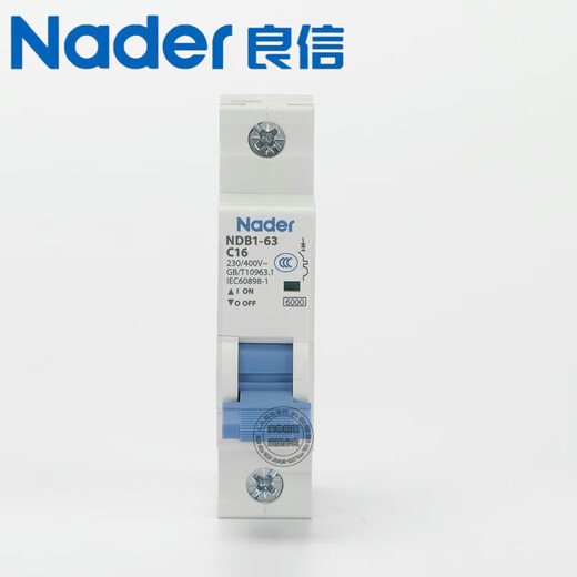 Liangxin NDB1-63 1PNader Shanghai Liangxin eléctrico 3P4P micro-rotura pequeño disyuntor 32A63A interruptor de aire NDB1-63 1P C16