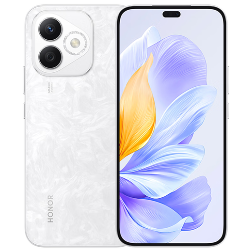 Honor X60i, ultra-clear, eye-protecting, large screen, long battery life, IP64 waterproof, ten-sided anti-fall, camera and game phone, Moon Shadow White, 12GB+256GB, stand-alone + branded fast charging + one-year store warranty