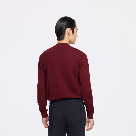 Jinba Men's Casual Solid Color Half Turtle Collar Spring and Autumn Cardigan | BYYE3003 Dark Date 2XL