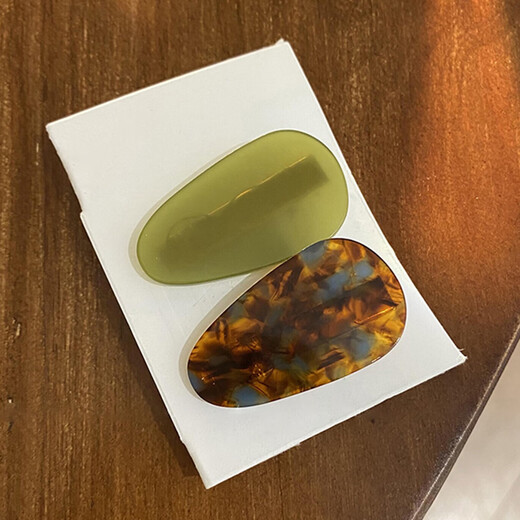 Xiangwan hairpin 2 side clips acetic acid water drop broken hairpin female side duckbill clip one-word bangs clip hairpin female gift