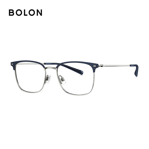 Gacias de Bolon Tyrannosaurus El marco de cejas de titanio de titanio de Glasses Myopia de 25 años de Wang Hedi de Wang Hedi se puede combinar con Ba7009 B70 Light Gun Color/Matte Dark Blue recomendado L-You Visual HD Film 1.60 (dentro de 600 grados)