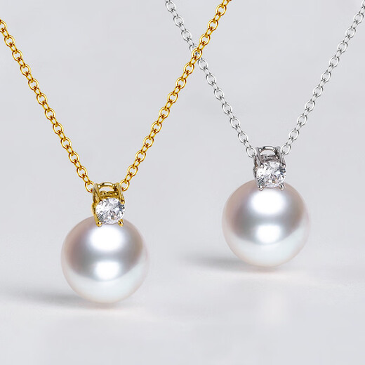 Duyi Classic Princess Diana Style Elegant Freshwater Pearl Pendant Women's S925 Silver Pearl Necklace Single Gift Silver Holder Delicate 10-11mm