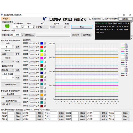 Yue Changsheng 3-channel RS485 analog acquisition module 0-5V/10V/30V/4-20mA voltage and current U 0-20mA 3-channel isolation RS485