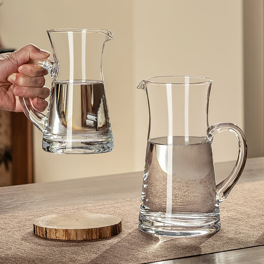 Genasi high-end light luxury white wine wine divider household large crystal glass red wine decanter wine divider wine jug wine set 1000ml with handle thickened wine divider