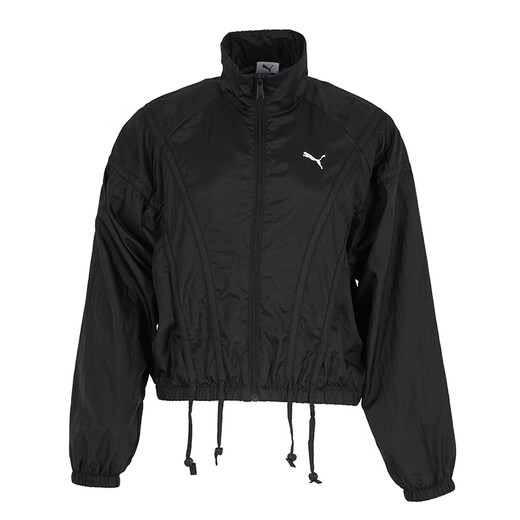 
Puma (PUMA) jacket for women 2025 summer new daily sportswear woven jacket stand collar breathable top black casual clothing 633971-01 XS