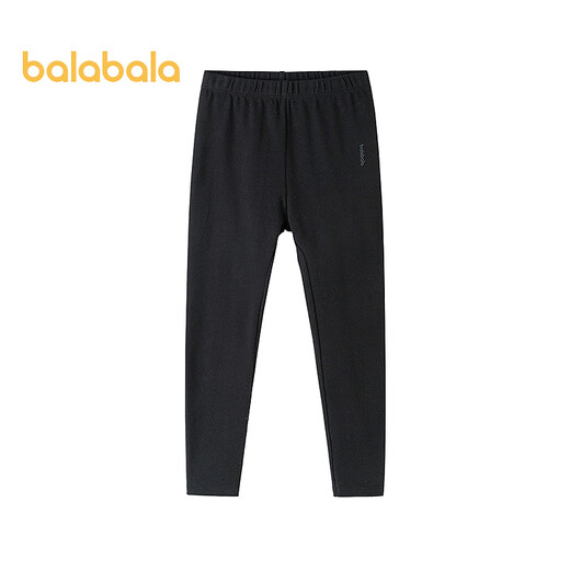 Balabala Children's's's Vêtements Children's Leggings Girls 2025 Automne Clothes Nouveau style petit Child's Color Stretch Long Long Black 90001 130