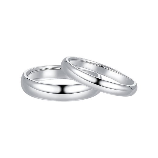 CHINA GOLD PT950 Jane Eyre platinum ring couple ring ring as a birthday gift for girlfriend and wife, female model, weighs about 3.8g