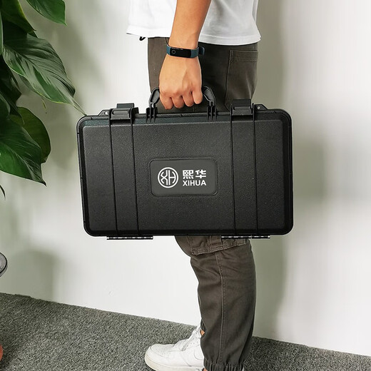 CLCEY五金塑料家用工具箱3527中号手提式多功能维修工具盒车载收纳盒 3527黑色空箱