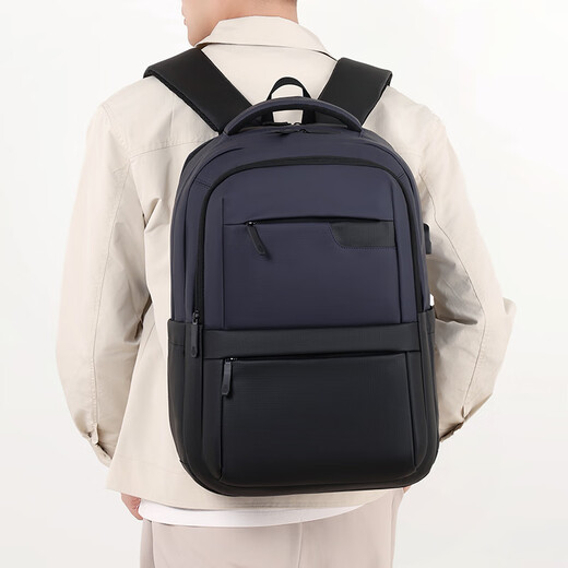 Neuer Business-Herren-Geschäftsreiserucksack mit großem Fassungsvermögen, USB-Anschluss, Multifunktions-Computertasche, Studentenrucksack, hellgrau, Einheitsgröße