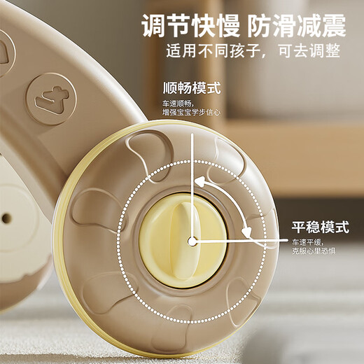 奥智嘉学步车婴儿玩具0-1岁手推平衡车多功能游戏桌宝宝新生儿见面礼