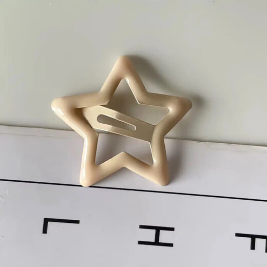 韩式星星发夹女款发饰边夹侧边刘海夹五角星bb夹可爱儿童发卡夹 星星发夹8个颜色随机TS12