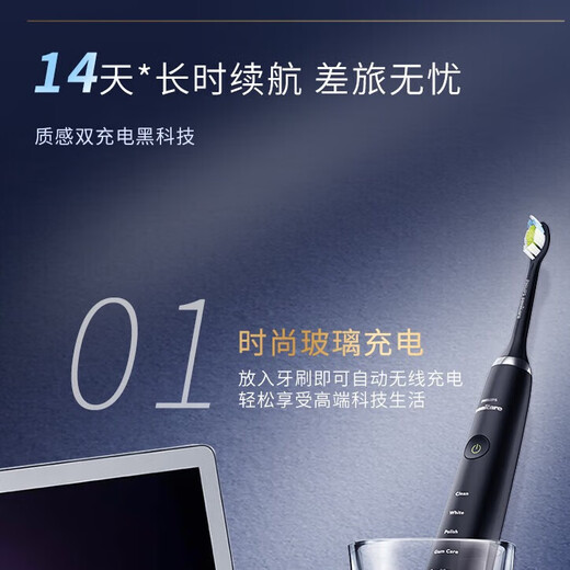 Philips Electric Toothbrush Diamond 5 Series HX9352/HX9362/HX9332/HX9372/HX9312 Diamond Bright White Brush Teeth Cleaning Care HX9332 White Diamond Original Box Double Recharge