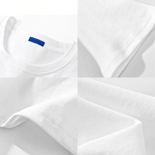 220G Cotton Pure Summer Pig Man Impresión Camiseta de manga corta Hombres y mujeres Funny Spoof Round Neck Top B701yl White [3892] XL