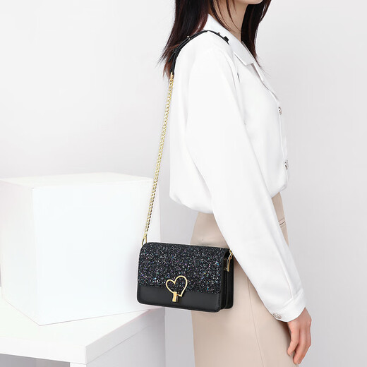 Anymic Official Authentic Bag Brand Luxury Women's Bag 2025 New Shoulder Bagbody Bagbody Bags For Girlfriend Wife Black [Embalaje de caja de regalo]