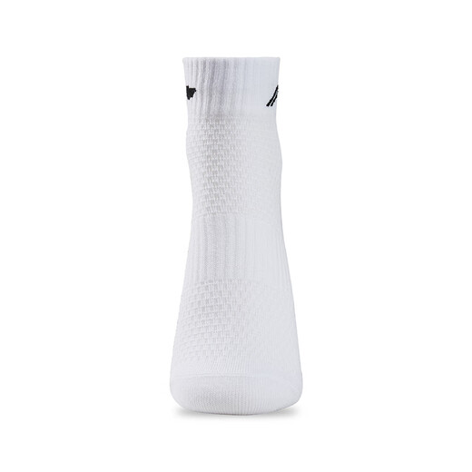 Li Ning Chaussettes de badminton Chaussettes de sport décontractées Chaussettes à bas de serviette Chaussettes d'entraînement de compétition moyenne et haute pour hommes et femmes YWSV105 Blanc
