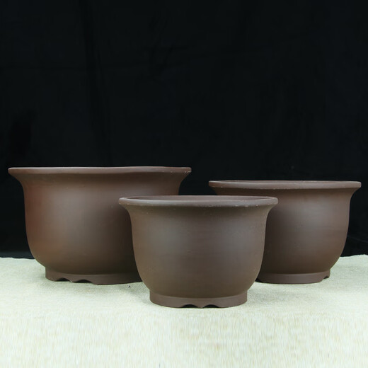 Yixing diamètre extra-large argile violette pot fleur de fleur verte plantant légumes et arbres super grand pot de bonsaï en céramique rond 694 grande taille