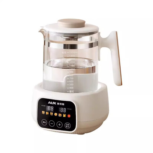 Oaks health pot all-glass electric kettle constant temperature kettle 2025 new stew pot all-in-one teapot office floral teapot household baby milk regulator multi-function kettle 1.5L stand-alone model all-glass kettle body + automatic heat preservation 1.5L