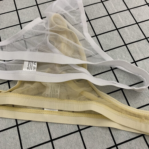 Männertangs sind transparent eng und sexy atmungsaktives Mesh -Eisseide -Unterwäsche für Männer. Herren-T-Shorts sind niedrig. Weiß M 80-110Jin [Jin ist 0,5 kg]