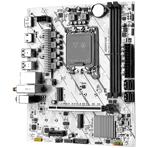 精粤H610/B760主板CPU套装1700针DDR4/DDR5内存台式机电脑游戏主板酷睿i3 12100F/i5 12400F/12600KF 精粤H610M-D PLUS WIFI主板 搭配i5 