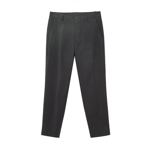 JACK&JONES Men's 25th Autumn and Winter Pants Men's Business Casual Pants Slightly Elastic Tapered Lyocell Skin-Friendly Brand Men's Pants E44 Black Sand Color Regular 31 175