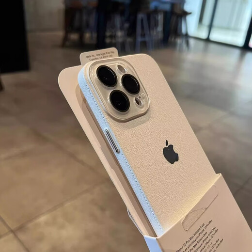 Fan Haoyi simple style suitable for Apple 16promax mobile phone case new lychee pattern 15 anti-fall ip17 male and female couples 13 ultra-thin frosted 12 all-inclusive lens 11 high-end 14plus elegant white lychee pattern all-inclusive goggles hard shell iPhone 16 Pro Max