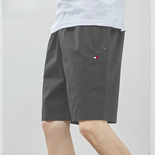 
TOMMY JEANS Tommy Summer Pure Cotton Shorts Men's All-match Loose Beach Pants 9215 Cyan 3XL