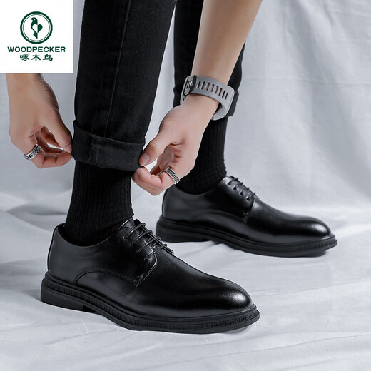 Pájaro carpintero nicho imitación de cuero zapatos casuales primavera zapatos de cuero formal