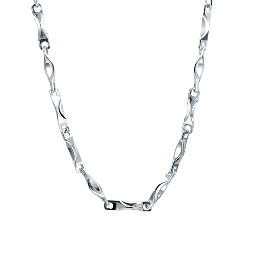 Mingzuan International Platinum Ingot Chain Women's Necklace PT950 Clavicle Chain Classic Versatile Temperament Necklace as a Birthday Gift for Your Girlfriend Platinum Ingot Chain Approximately 3.75 grams