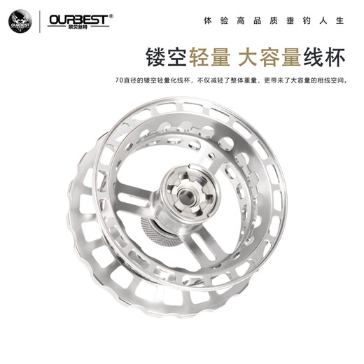 Obest LT70 all-metal raft fishing reel, high speed ratio, lightweight fishing reel, micro-lead belt leakage raft fishing reel, fishing reel, right hand