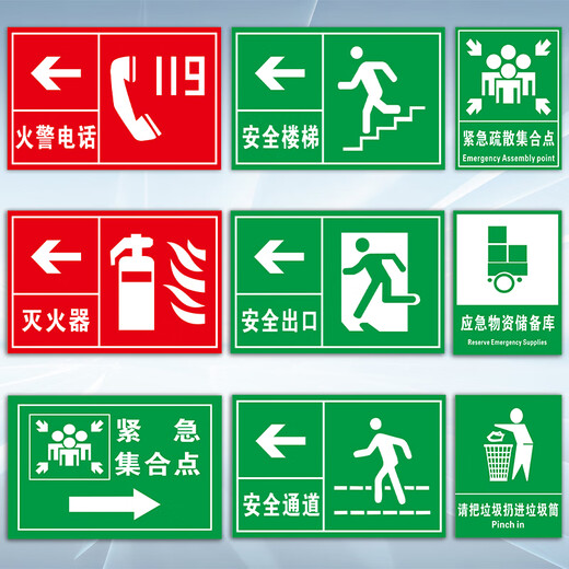 Jipang safety sign warning sign warning sign sign electric fire protection construction site construction site factory warehouse workshop slogan sign construction standard package 30*40cm