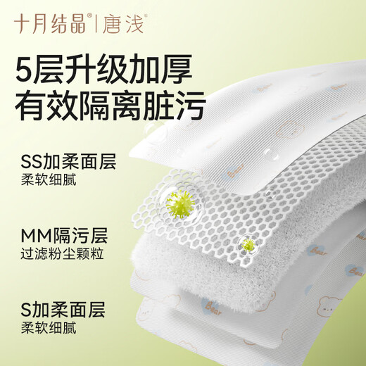 October crystallization Tang Qian disposable three-piece hotel sleeper dirty disposable bedding three-piece set bedding full set bear