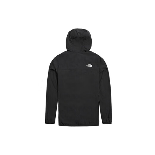 THE NORTH FACE M Upf Wind Jacket Outdoor Sports Thin Hooded Breathable Windproof Dark Gray S