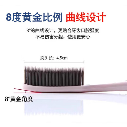 王打韩国王打牙刷688大头软毛加长大刷头牙刷白博士成人用原装进口 炭刷毛 3支 -实发4支【刷毛偏硬】