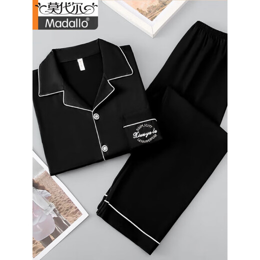 Modal men's pajamas long-sleeved pure cotton thin 2024 spring and autumn new cardigan can be worn on the outside with large-size home clothing set BK691 gray 3XL [160-180Jin [Jin equals 0.5 kg]]