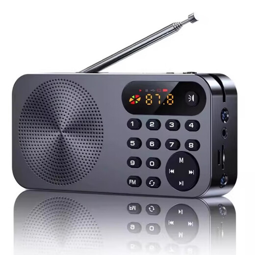 HKMW Sony machine SONY is suitable for 2025 new high-end radio charging small audio all-in-one plug-in card multi-function player for the elderly Charming Red upgraded version + 32G memory card/audio data cable