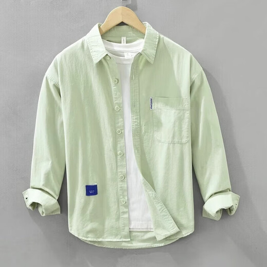 Teenage Semier Shirt à manches longues Men de coton à manches à manches de la marque de coton à manches pour hommes