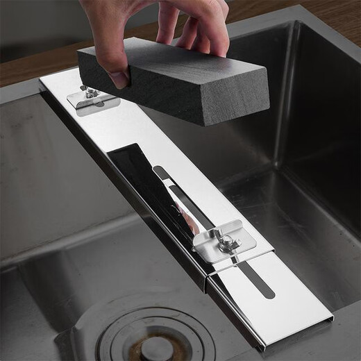 Wenzhipai one-shot two-whetstone + retractable sink sharpening stand, adjustable sharpening holder, anti-slip sharpening, 8.8 yuan = sharpening stone + thickened retractable sharpening stand