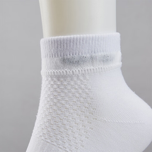 Li Ning Chaussettes de badminton Chaussettes de sport décontractées Chaussettes à bas de serviette Chaussettes d'entraînement de compétition moyenne et haute pour hommes et femmes YWSV105 Blanc