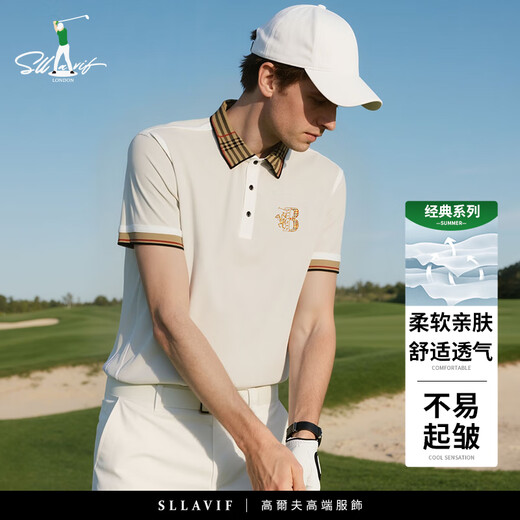 Salavif Brand Herrenkleidung 2025 Sommer Neues komfortables locker gestickte kurzärmelige T-Shirt für Männer Business Revers Polo-Shirt 897 Black M 48/170 Geeignet für 95-120jin [Jin gleich 0,5 kg]